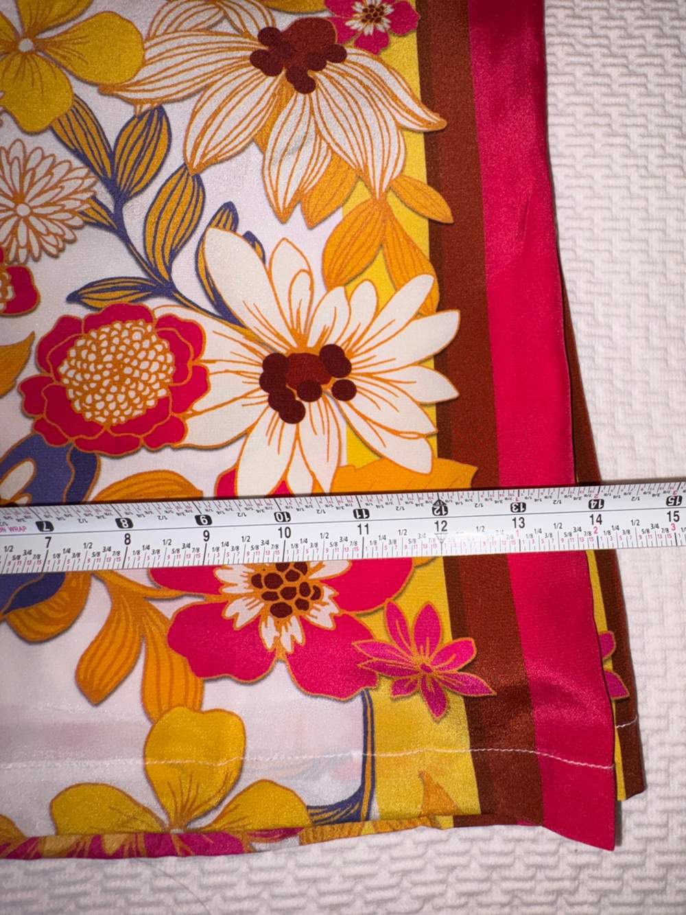 Johnny Was Silk Wide Leg Flower Power Pants Sz Medium - Picture 12 of 14